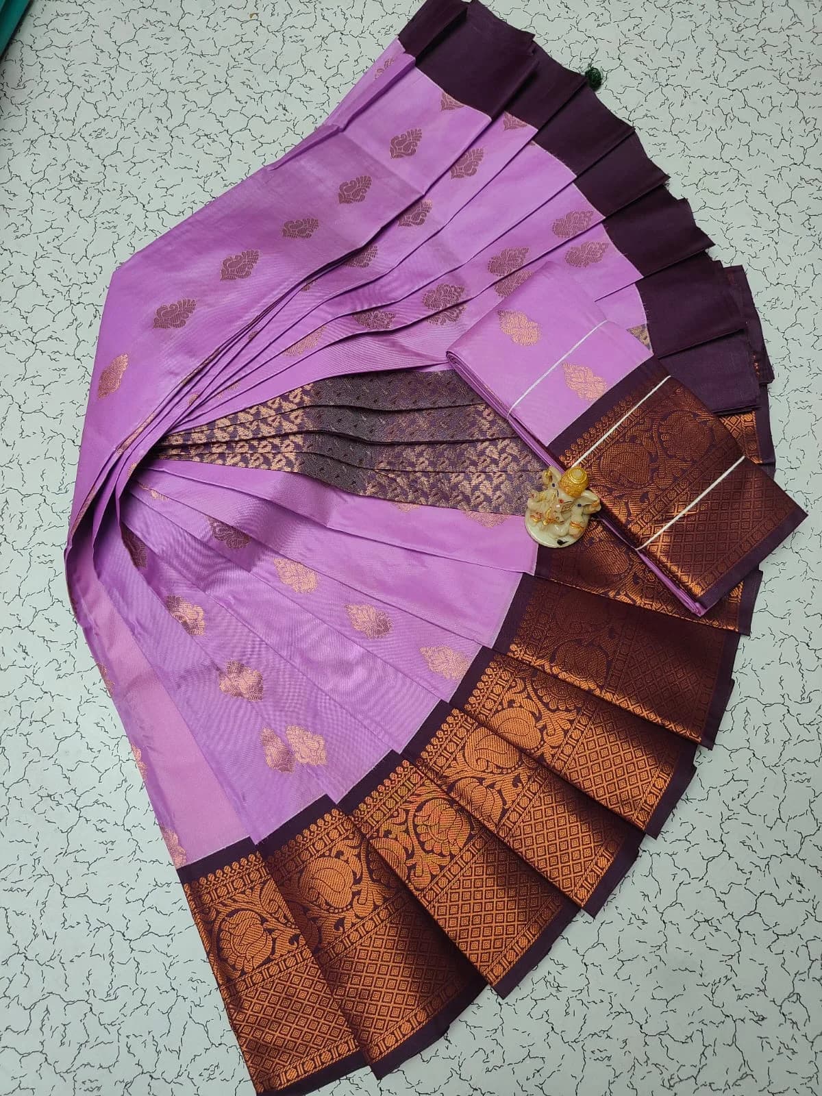 MANGALYAM KORVAI KOTTANJI TANA SOFT SILK SAREE ARS034 - Lavender pink