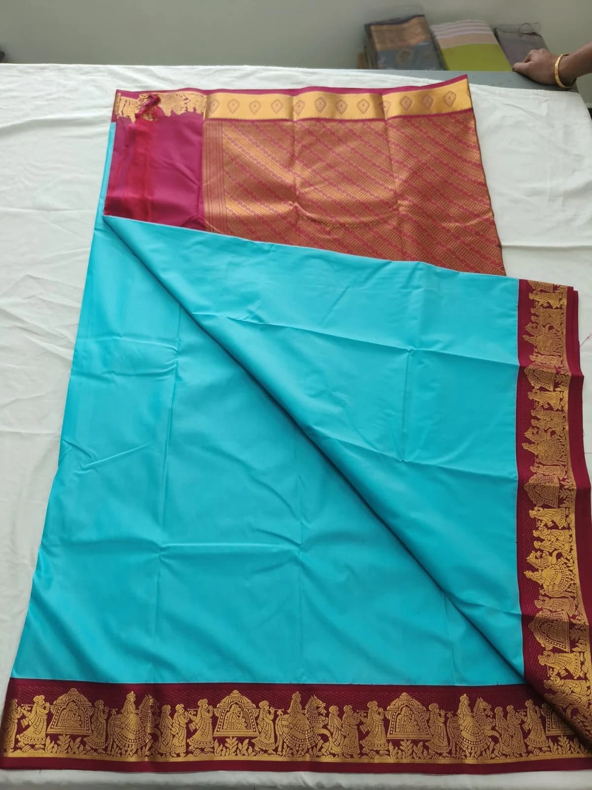 Kotanch Plain Soft Silk SRS001 - blue